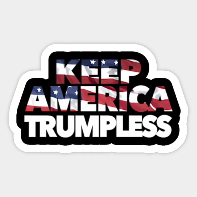 Keep America Trumpless Ban The Don No Trump President Sticker by lam-san-dan